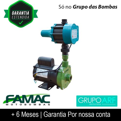 Pressurizador Famac FSP-60-1 60mm 1/2Cv 220V Controlador Automático Trifásico
